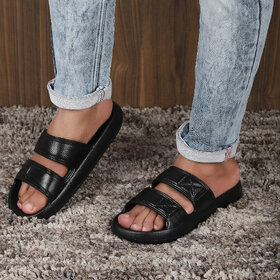 Richale Pepsi Black Slider For Men