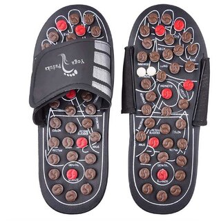 Manual Spring Acupressure and Magnetic Therapy Paduka Slippers for Full Body Blood Circulation Natural Slippers For Men and Women