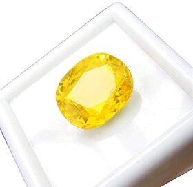 6.50 RATTI Yellow Sapphire-Pukhraj Stone Untreated,Ceylon Sapphire Certified Natural Gemstone A++ Quality By PG