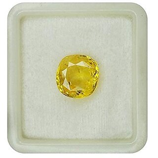                       Yellow Sapphire  4.25 Ratti Unheated Untreated Ceylon Mined Pukhraj Gemstone AAA++ Quality Certified Natural Gemstone                                              