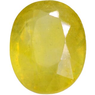 5.50 Ratti  Unheated Untreated Ceylone Yellow Sapphire Pukhraj Stone Original Certified Natural Gemstone By PG