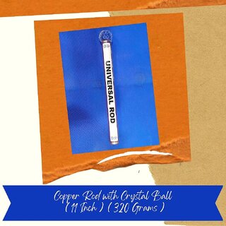VSP VASTU SAMADHAN - 171 VSP COPPER ROD WITH CRYSTAL BALL FOR REMOVES ALL TYPES OF VASTU DOSH, GEOPATHIC STREES VSP VASTU SAMADHAN - 171 VSP COPPER ROD WITH CRYSTAL BALL FOR REMOVES ALL TYPES OF VASTU DOSH, GEOPATHIC STREES