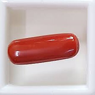                       7.25 Ratti Natural Red Coral (Moonga)AA++ Quality Loose Gemstone with Lab Certified By PG                                              