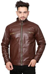 29K Men's Brown Leather Jacket