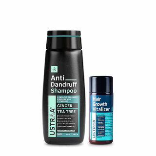                       Ustraa Hair Growth Vitalizer 100ml  Anti Dandruff Hair Shampoo - 250ml                                              