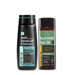                       Ustraa  Hair Oil - 200ml  Anti Dandruff Shampoo - 250ml                                              
