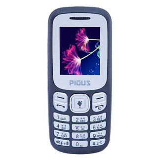 Pious P12 (Dual Sim, 1.8 Inch Display, 1000mAh Battery, Blue)