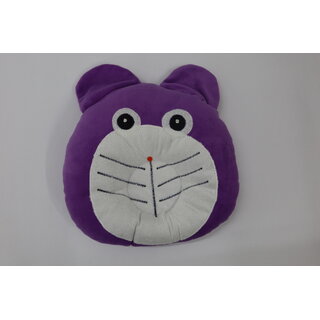 FAIRBIZPS Pillow for New Born Baby, Ideal for Round Head Shaping with Foam Cotton Cover for 0 - 12 months Violet