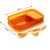 S4 Plastic Easy Compact Lunch Box Set for kids 850ml, 2-Pieces,2-Spoon (Multicolor)