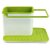 Plastic 3-in-1 Stand for Kitchen Sink Organizer Dispenser for Dishwasher Liquid, Brush, Cloth and Soap