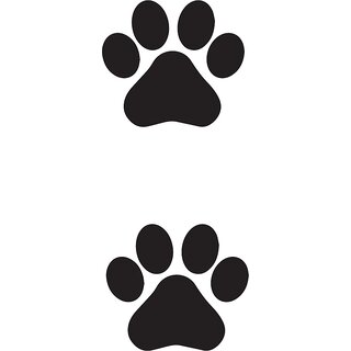 Navy Paw Print Temporary Tattoo  Ships in 24 Hours