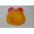 FAIRBIZPS Pillow New Born Baby, Ideal for Round Head Shaping with Foam Cotton0 - 12 months (ORANGE FACE WITH PINK EARS)