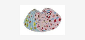 Baby Bibs Apron for Baby boy and Girl Assorted- Pack of 10 (BLUE AND PINK)