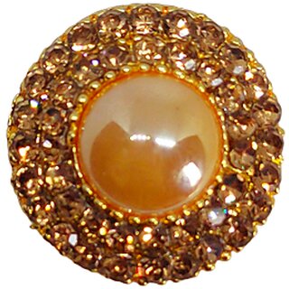                       Stylish Traditional Adjustable Pearl Finger Ring for Women and Girls                                              