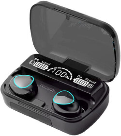 TecSox Max10 Bluetooth Earbuds  45 hr Playtime  IPX Water Resistant  Ergonomic Fit TWS
