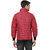 Men's Red Reversible Solid Double Sided Comfortable Long Sleeve Bomber Winter Jacket