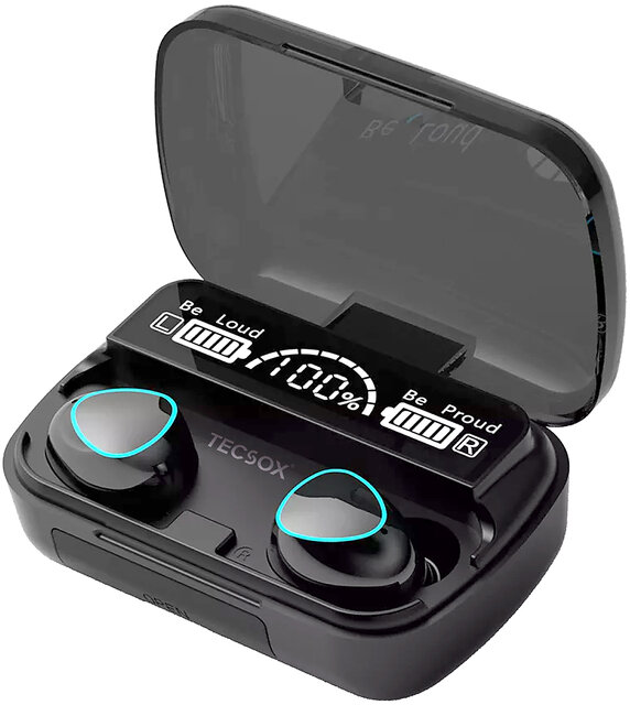 Buy TecSox Max10 Bluetooth Earbuds 45 hr Playtime IPX Water