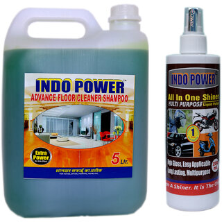 INDOPOWER ACc121-ADVANCE FLOOR CLEANER SHAMPOO (JASMEIN) 5ltr.+ALL IN-ONE MULTI-PURPOSE SHINER 200ml. INDOPOWER ACc121-ADVANCE FLOOR CLEANER SHAMPOO (JASMEIN) 5ltr.+ALL IN-ONE MULTI-PURPOSE SHINER 200ml.