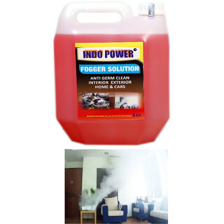 INDOPOWER ACc156-FOGGER SOLUTION Anti Germ Clean (Interior Exterior Home & Cars ) 5ltr. INDOPOWER ACc156-FOGGER SOLUTION Anti Germ Clean (Interior Exterior Home & Cars ) 5ltr.