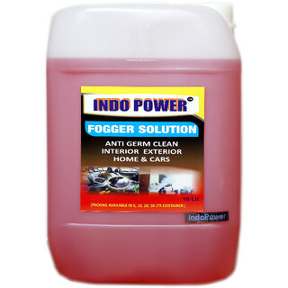                       INDOPOWER ACc158-FOGGER SOLUTION Anti Germ Clean (Interior Exterior  Home & Cars )  10ltr.                                              