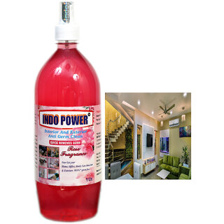                       INDOPOWER ACc168-Disinfectant Sanitizer Spray ANTI GERM CLEAN (QUICK REMOVES GERM) ROSE  1ltr.                                              