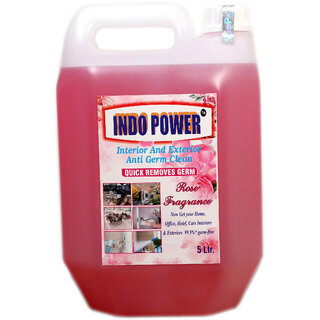                       INDOPOWER ACc184-Disinfectant Sanitizer Spray ANTI GERM CLEAN (QUICK REMOVES GERM) ROSE  5ltr.                                              