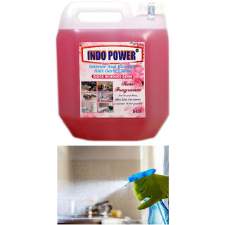 INDOPOWER ACc190-Disinfectant Sanitizer Spray ANTI GERM CLEAN (QUICK REMOVES GERM) ROSE 5ltr. INDOPOWER ACc190-Disinfectant Sanitizer Spray ANTI GERM CLEAN (QUICK REMOVES GERM) ROSE 5ltr.