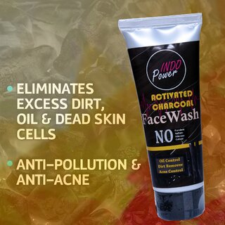                       INDOPOWER ADd4 -ACTIVATED CHARCOAL FACEWASH 100g.                                              
