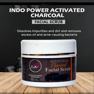                       Indopower Add105-activated Charcoal Facial Scrub 100g.                                              