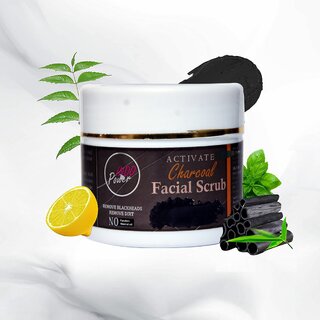                       INDOPOWER ADd168-ACTIVATED CHARCOAL FACIAL SCRUB 100g.                                              