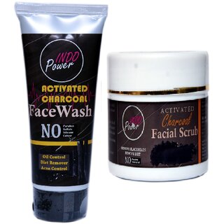 INDOPOWER ADd201-ACTIVATED CHARCOAL FACEWASH 100g. + ACTIVATED CHARCOAL FACIAL SCRUB 100g. INDOPOWER ADd201-ACTIVATED CHARCOAL FACEWASH 100g. + ACTIVATED CHARCOAL FACIAL SCRUB 100g.