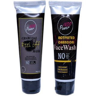 INDOPOWER ADd208-CHARCOAL PEEL OFF MASK 100g. + ACTIVATED CHARCOAL FACEWASH 100g. INDOPOWER ADd208-CHARCOAL PEEL OFF MASK 100g. + ACTIVATED CHARCOAL FACEWASH 100g.