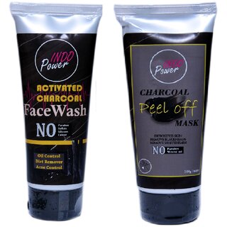 INDOPOWER ADd192-ACTIVATED CHARCOAL FACEWASH 100g. + CHARCOAL PEEL OFF MASK 100g. INDOPOWER ADd192-ACTIVATED CHARCOAL FACEWASH 100g. + CHARCOAL PEEL OFF MASK 100g.