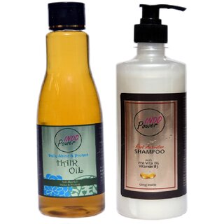                       INDOPOWER ADd250-DAILY SHINE & PROTECT HAIR OIL 200ml. + ROOT ACTIVATOR SHAMPOO 500g.                                              