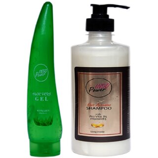                       INDOPOWER ADd287-ALOE VERA GEL 150ml. + ROOT ACTIVATOR SHAMPOO 500g.                                              