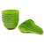 Green Plastic Round Shape Soup Bowls Set 6 Bowl and 6 Spoon
