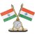 love4ride Imported Indian Flag with Clock for Office Home and Car dashboard