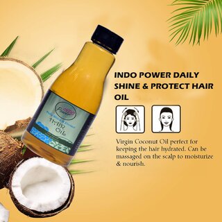                       INDOPOWER AE40 -DAILY SHINE  PROTECT HAIR OIL 200ml.                                              