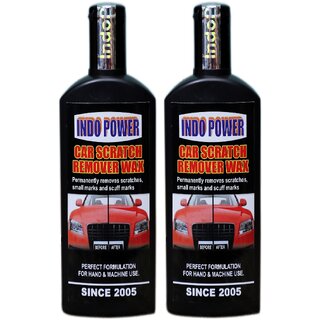 INDO POWERAOo32- CAR SCRATCH REMOVER WAX   ( 2pc x 100ml).
