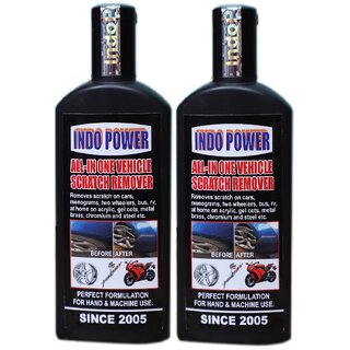 INDO POWERAOo200- ALL -IN ONE VEHICLE SCRATCH REMOVER ( 2pc x 100ml). INDO POWERAOo200- ALL -IN ONE VEHICLE SCRATCH REMOVER ( 2pc x 100ml).