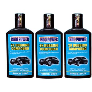 INDO POWERAOo303- 2K RUBBING COMPOUND ( 3pc x 100ml). INDO POWERAOo303- 2K RUBBING COMPOUND ( 3pc x 100ml).