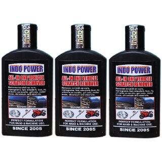 INDO POWERAOo432- ALL -IN ONE VEHICLE SCRATCH REMOVER ( 3pc x 100ml). INDO POWERAOo432- ALL -IN ONE VEHICLE SCRATCH REMOVER ( 3pc x 100ml).