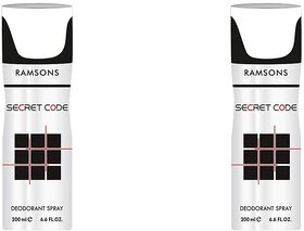 RAMSONS Secret Code Deodorant Spray 200 ML (Pack of 2)