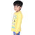 Kid Kupboard Cotton Baby Boys T-Shirt Light Yellow, Full-Sleeves, Round Neck