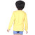 Kid Kupboard Cotton Baby Boys T-Shirt Light Yellow, Full-Sleeves, Round Neck