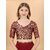 Maroon Colour Vichitra Silk Embroidried Sarees