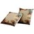 Shakrin HD Digital Printed Jute Polyester Fabric Cushion Covers Set of 5, (Size: 16 inch x 16 inch)