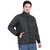 Men's Black Reversible Solid Double Sided Comfortable Long Sleeve Bomber Winter Jacket