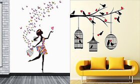 Beautiful Wall Sticker by Eja Art - Pack of 2