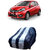 ATBROTHERS Water Resistant Car Cover compatible for Honda Brio with Triple Threads Stitches in White and Blue